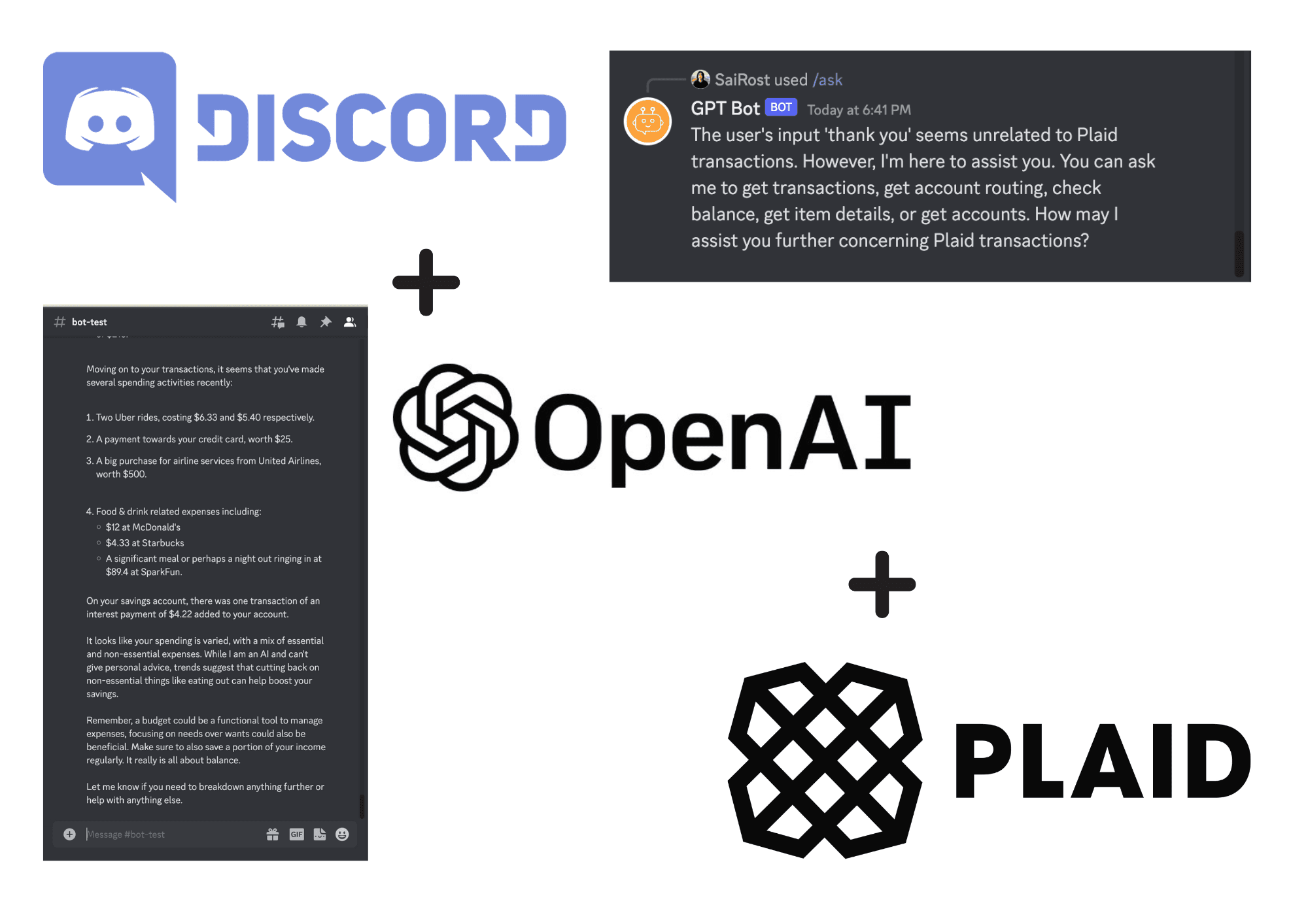 Cover Image for Discord Bot: An Innovative Integration of Plaid and OpenAI